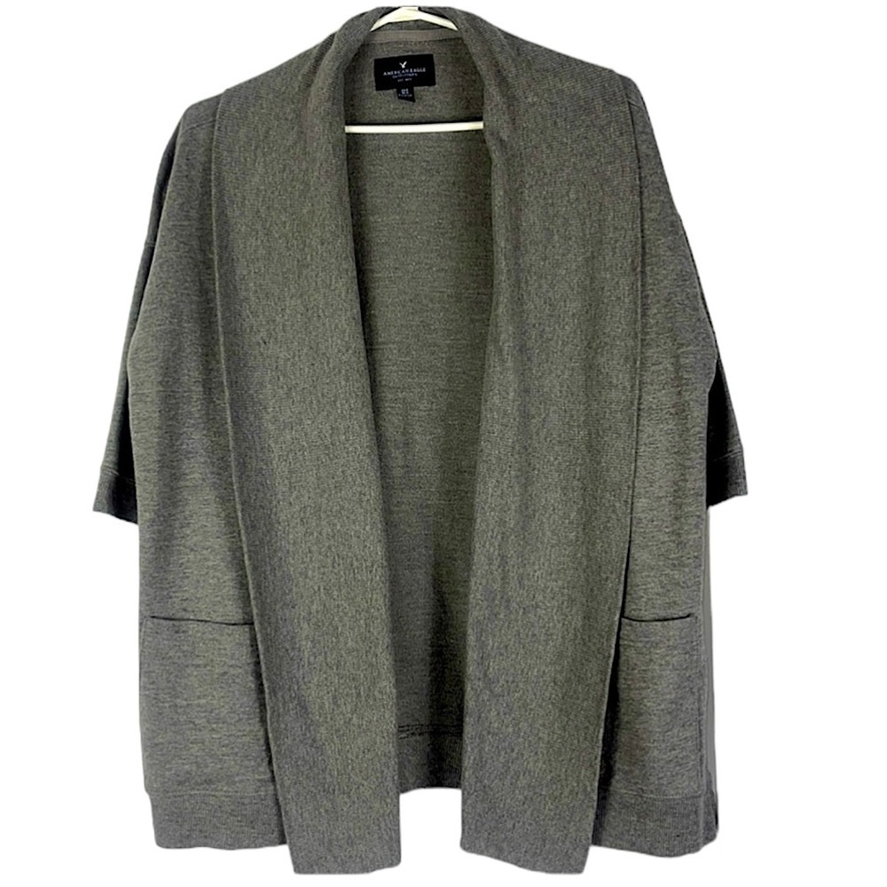 American Eagle Outfitters open face shrt sleeve cardigan Sz XS/S
